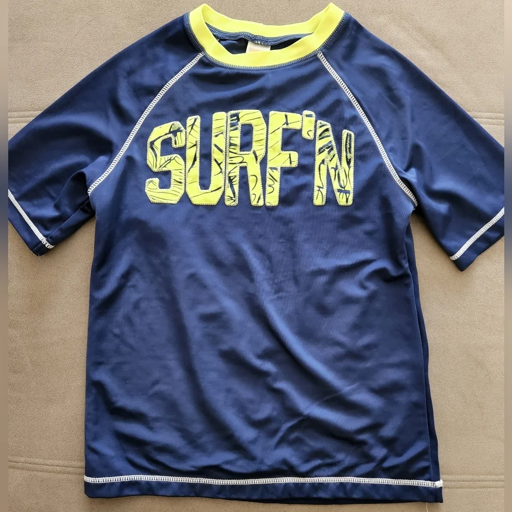 Gymboree Boys' Rash Guard - BLUE LARGE (10/12)